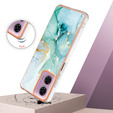 Προστατευτική θήκη για Motorola Moto G24 / G24 Power / G04, Marble Slim Case, πράσινη