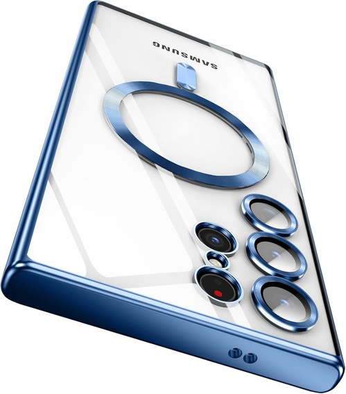 Θήκη για Samsung Galaxy S23 Ultra, MagSafe Hybrid, σκούρο μπλε