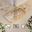 Θήκη για iPhone 16, Electro MagSafe, χρυσή + Γυαλί για την οθόνη