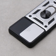 Θήκη για Motorola Edge 40 Neo, CamShield Slide, ασημένιο