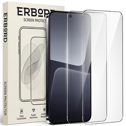 2x Μετριασμένο γυαλί για Xiaomi 13, ERBORD 9H Hard Glass στην οθόνη