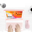 Θήκη + πληκτρολόγιο iPad 10.2 7/8/9 gen 2019/2020/2021, Keyboard Cover Pen Slot, ροζ rose gold