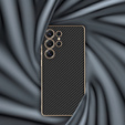 Θήκη για Samsung Galaxy S25 Ultra, GKK Leather, carbon μαύρη