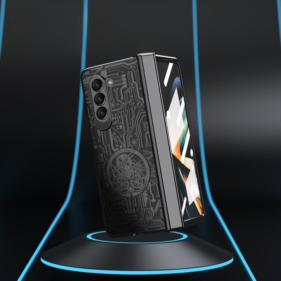 Θήκη για Samsung Galaxy Z Fold 5 5G, Mechanical Legend, μαύρη