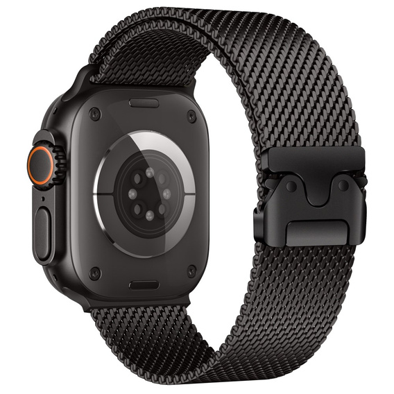 Bransoleta do Apple Watch 1/2/3/4/5/6/7/8/SE/ULTRA 42/44/45/49 MM, Czarna