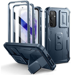 Θωρακισμένη θήκη για Samsung Galaxy A55, Dexnor Full Body (Two Frames), σκούρο μπλε