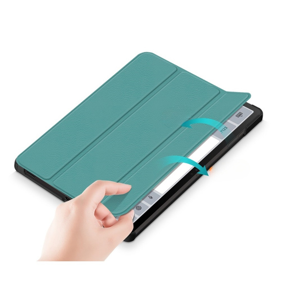 Θήκη για Samsung Galaxy Tab S9 Plus, Smartcase με χώρο για γραφίδα, πράσινη