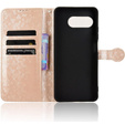 θήκη πτερύγιο για T Phone 3 5G, Wallet Rhombus, χρυσή