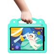 Παιδική θήκη για iPad 10.2" 2021/2020/2019 (9/8/7 gen.) / Air 10.5" 2019 (3 gen.), Cute Patterns, με βάση, πράσινη