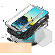 Θωρακισμένη θήκη για Samsung Galaxy S22, R-JUST CamShield Slide, ασημένια