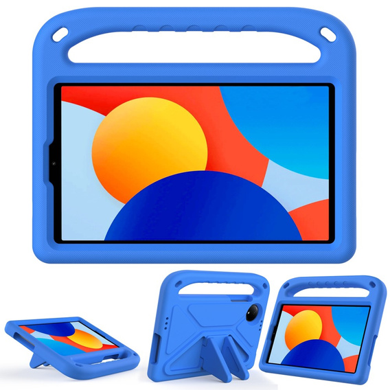 θήκη για παιδιά για Xiaomi Redmi Pad SE 8.7, με λαβή, μπλε