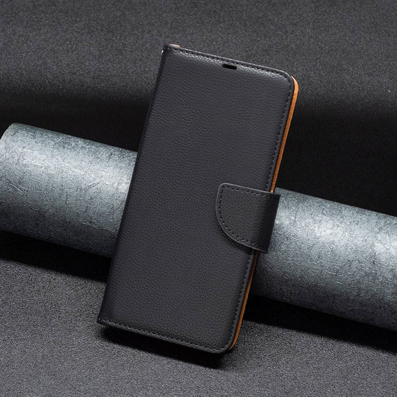 Θήκη με πτερύγιο για Samsung Galaxy A54 5G, Wallet Litchi Magnet, μαύρη