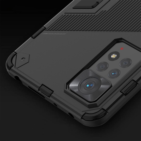 Θήκη για Xiaomi Redmi Note 11 Pro 4G / 5G, Military kickstand, μπλε