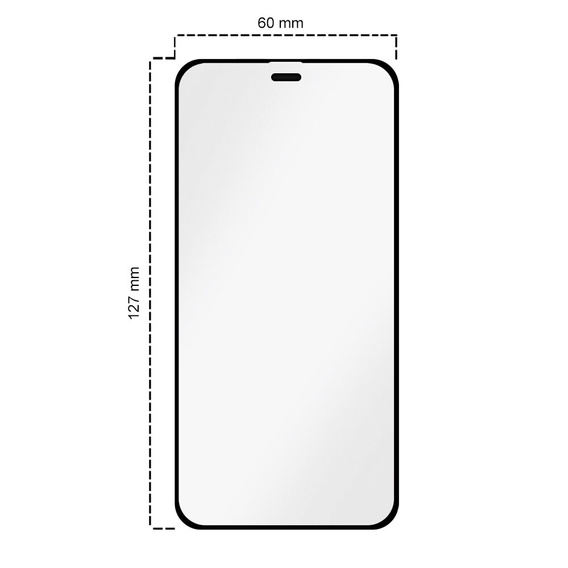 2x Μετριασμένο γυαλί για iPhone 12 Mini, ERBORD Easy App Full Screen Protector