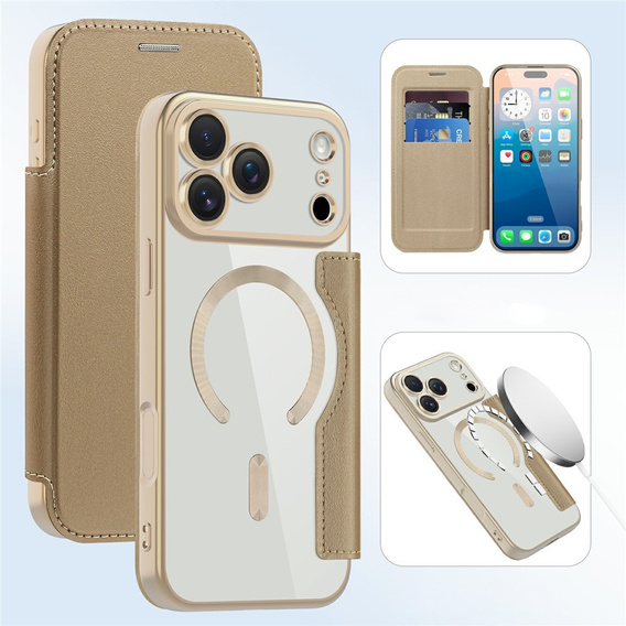 Θήκη πορτοφολιού MagSafe RFID flip με προστασία κάμερας για iPhone 17 Pro Max