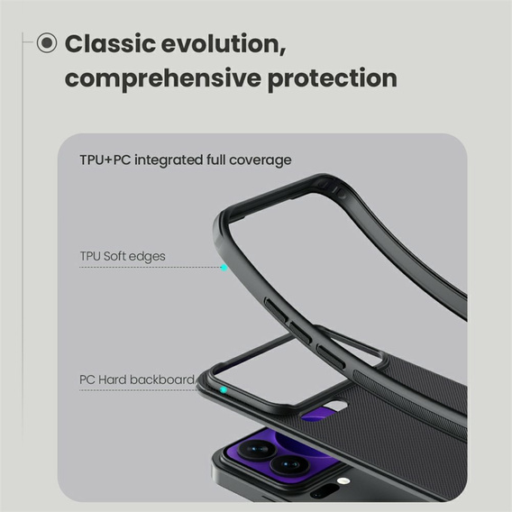 Θήκη NILLKIN Frosted Shield Pro MagSafe για Xiaomi 17 Pro Max, μαύρη