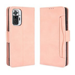 Θήκη με πτερύγιο για Xiaomi Redmi Note 10 Pro, Card Slot, ροζ