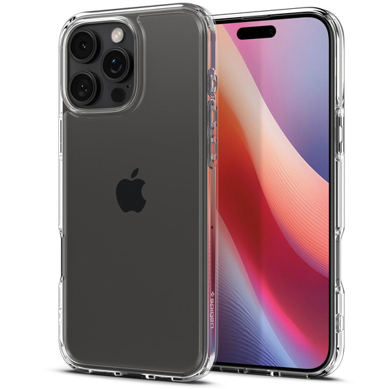 θήκη Spigen για iPhone 16 Pro Max, Ultra Hybrid, διαφανής + μετριασμένο γυαλί 9H