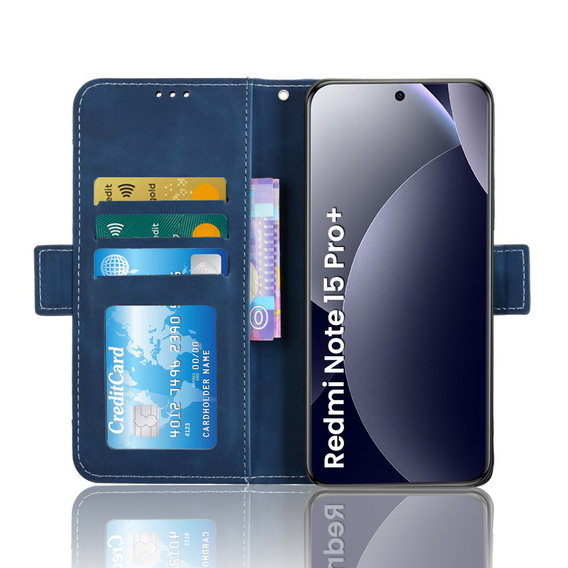 Θήκη με πτυσσόμενο κάλυμμα Card Slot για Xiaomi Redmi Note 15 Pro Plus 5G / Poco M8 Pro 5G