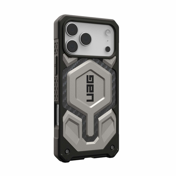 Θήκη Urban Armor Gear για iPhone 17 Pro Max, Monarch Pro Kevlar MagSafe, Τιτάνιο