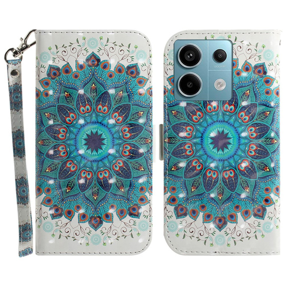 Θήκη με πτερύγιο για Xiaomi Redmi Note 13 Pro 5G, Wallet, Mandala Flower