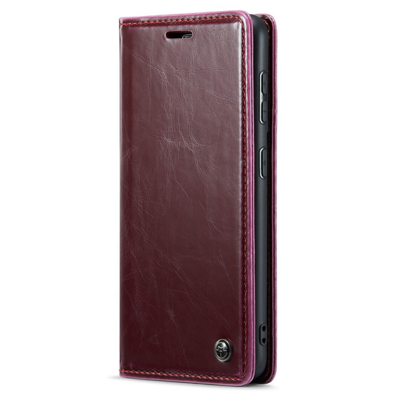 θήκη CASEME για Samsung Galaxy S21 FE, Waxy Textured, κόκκινη