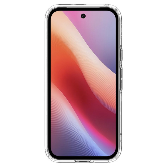 Θήκη MagSafe Spigen για Google Pixel 9A, Ultra Hybrid, διαφανής / λευκή + Μετριασμένο γυαλί 9H
