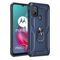 θωρακισμένη θήκη για Motorola Moto G10/G30, Nox Case Ring, μπλε