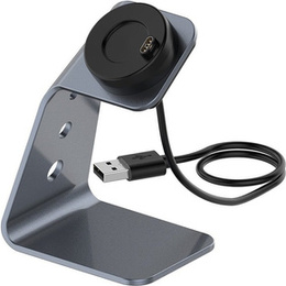 Σταθμός σύνδεσης USB αλουμινίου για Garmin Fenix 7/7S/7X/6/6X/6S, γκρι