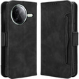 Θήκη με πτερύγιο για Xiaomi Poco F7 Pro, Card Slot, μαύρη