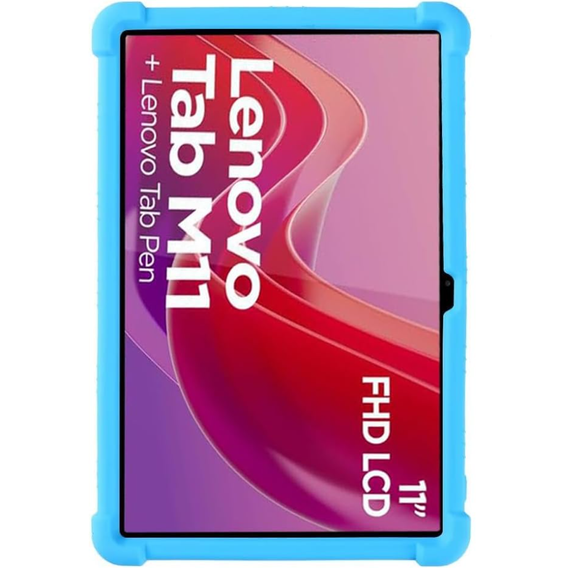 Θήκη σιλικόνης για Lenovo Tab M11, Impact, θωρακισμένη, γαλάζια