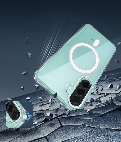θήκη για το Samsung Galaxy A26, Dropproof MagSafe, διαφανής + γυαλί 9H