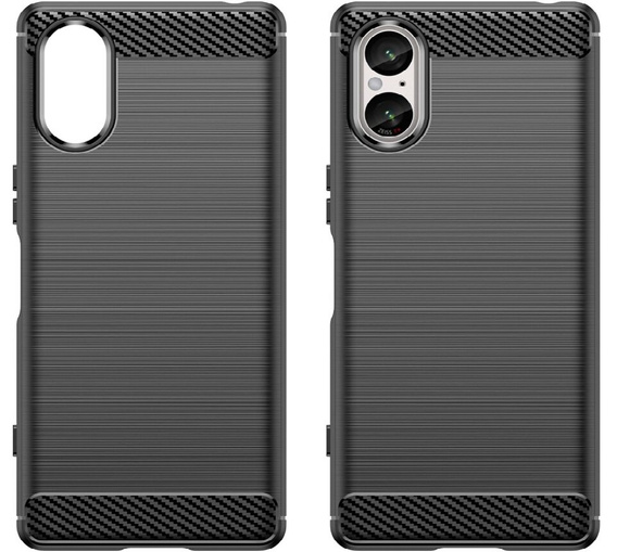 Θήκη για Sony Xperia 5 V, Carbon, μαύρη