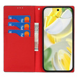 Θήκη με πτερύγιο για Google Pixel 10 Pro XL, δέρμα Litchi Grain, μαύρο