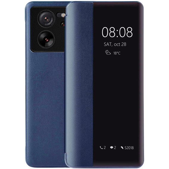 Θήκη για Xiaomi 13T / 13T Pro, με πτερύγιο πλευρικής όψης, μπλε