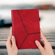 θήκη για Samsung Galaxy Tab S10 Lite / S10 FE / S9 FE / S9, Classic, με υποδοχή γραφίδας, κόκκινη