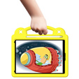 Παιδική θήκη για iPad 10.2" 2021/2020/2019 (9/8/7 gen.) / Air 10.5" 2019 (3 gen.), Cute Patterns, με βάση, κίτρινη
