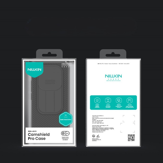 Θήκη για Xiaomi Redmi Note 14 Pro+ 5G, θωρακισμένη Nillkin, CamShield Pro, μαύρη