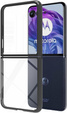 Θήκη για Motorola Razr 50 Ultra, Fusion Hybrid, διαφανής / μαύρη
