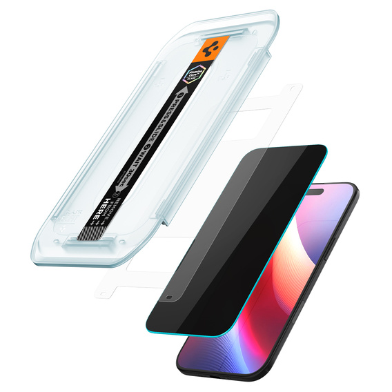 Spigen Glas.TR "EZ FIT" γυαλί σκλήρυνσης της ιδιωτικής ζωής HD για iPhone Air (2 τμχ)