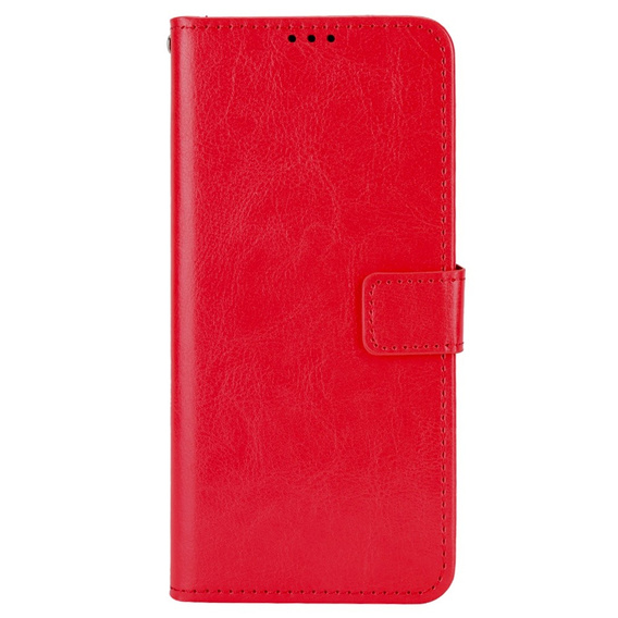 Θήκη με πτερύγιο για Xiaomi Redmi A1 4G / A2 4G, Crazy Horse Wallet, κόκκινη