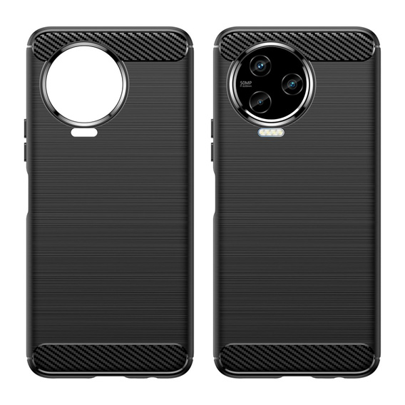 Θήκη για Infinix Note 12 2023, Carbon, μαύρη