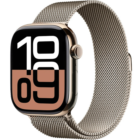 Bransoleta do Apple Watch 1/2/3/4/5/6/7/8/SE/ULTRA 42/44/45/49 MM, Szampański złoty
