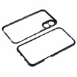 θήκη για το iPhone 16, Magnetic Dual Glass, μαύρη