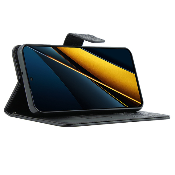 Θήκη με πτερύγιο για Xiaomi Poco X6 Pro 5G, Butterfly, μωβ