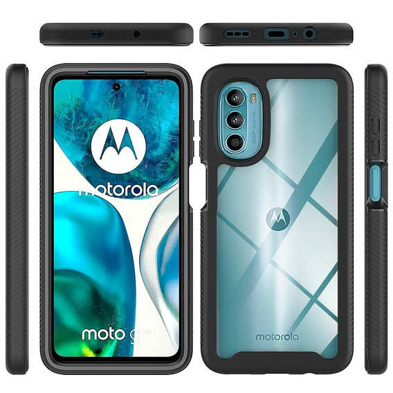 Θήκη για Motorola Moto G52 4G / G82 5G, Shockproof, με μεμβράνη, μαύρη