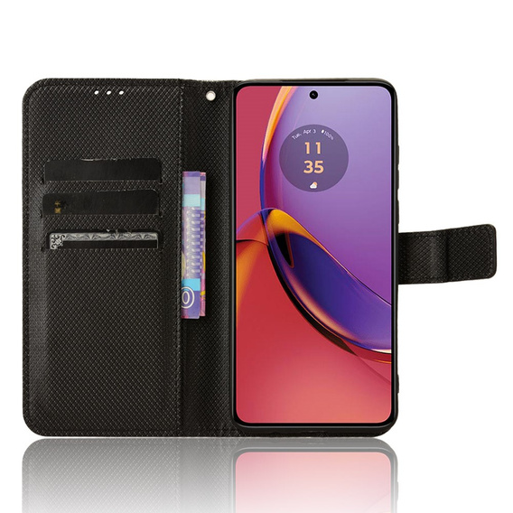 Αναδιπλούμενη θήκη για Motorola Moto G84 5G, Smart Magnet, μαύρο