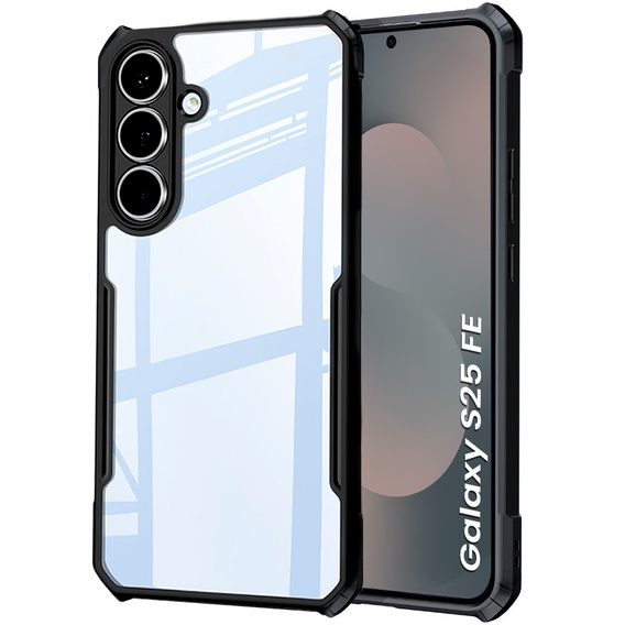 Θήκη για Samsung Galaxy S25 FE, AntiDrop Hybrid, μαύρη