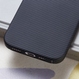 Θήκη για iPhone 16, Aramid Fiber Cover, μαύρη