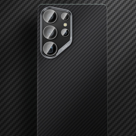 θήκη BENKS Kevlar για Samsung Galaxy S25 Ultra, για MagSafe, Carbon Fiber, μαύρη